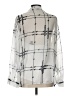 Halogen 100% Polyester Silver Long Sleeve Blouse Size L - photo 2