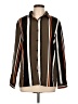Unbranded Stripes Brown Long Sleeve Blouse Size L - photo 1