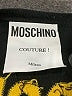 Moschino Couture 100% Virgin Wool Black Black Logo Patterned Wool Button Front Cardigan Size 6 - photo 9