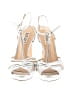 Badgley Mischka White Silver Sandals Size 5 1/2 - photo 2