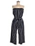 Ambiance Stripes Blue Jumpsuit Size M - photo 1