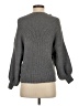 Line & Dot Solid Gray Turtleneck Sweater Size S - photo 2