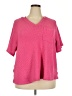 Assorted Brands Pink Short Sleeve Top Size 4X - photo 1