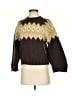 Divided by H&M 100% Polyester Chevron-herringbone Brown Pullover Sweater Size XS - photo 1
