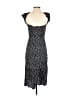 Auguste 100% Rayon Polka Dots Black Casual Dress Size 4 - photo 2