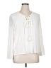 Peck & Peck 100% Polyester Ivory Long Sleeve Blouse Size XL - photo 1
