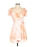 Unbranded Tie-dye Orange Cocktail Dress Size XS (estimated) - photo 1