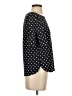 Green Envelope Polka Dots Black 3/4 Sleeve Blouse Size S - photo 4