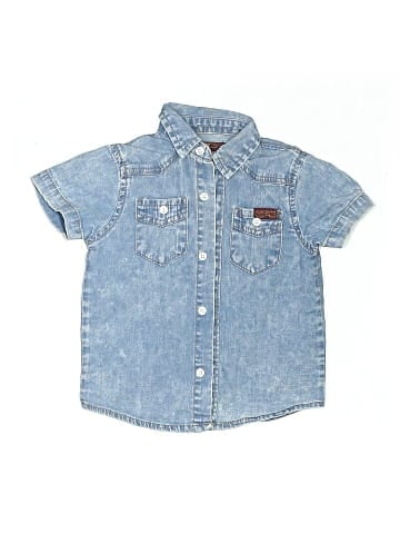 7 For All Mankind Short Sleeve Button-Down Shirt (view 1)