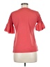 maette Solid Pink Orange Short Sleeve Top Size M - photo 2