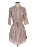 J for Justify Stripes Brown Casual Dress Size S - photo 1
