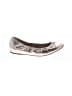 L.K. Bennett 100% Leather Metallic Silver Gold Flats Size EU 39 1/2 - photo 1
