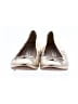 L.K. Bennett 100% Leather Metallic Silver Gold Flats Size EU 39 1/2 - photo 2