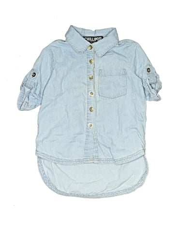 Chillipop 3/4 Sleeve Button-Down Shirt (view 1)