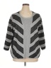 Alfred Dunner Chevron-herringbone Gray Cardigan Size XL - photo 1
