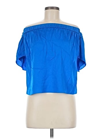 Milly Short Sleeve Silk Top (view 1)