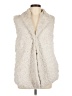 Dylan 100% Polyester Ivory Faux Fur Vest Size M - photo 1