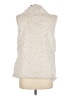 Dylan 100% Polyester Ivory Faux Fur Vest Size M - photo 2