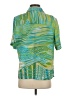 Assorted Brands 100% Polyester Tropical Green Short Sleeve Blouse Size S (estimated) - photo 2