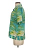 Assorted Brands 100% Polyester Tropical Green Short Sleeve Blouse Size S (estimated) - photo 5
