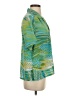 Assorted Brands 100% Polyester Tropical Green Short Sleeve Blouse Size S (estimated) - photo 4
