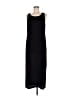 AGB 100% Polyester Solid Black Casual Dress Size 8 - photo 1