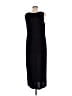 AGB 100% Polyester Solid Black Casual Dress Size 8 - photo 2