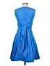 Sara Campbell 100% Polyester Solid Blue Cocktail Dress Size 0 - photo 2