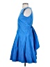 Sara Campbell 100% Polyester Solid Blue Cocktail Dress Size 0 - photo 5