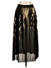 Topshop 100% Polyester Metallic Gold Formal Skirt Size 4 - photo 2
