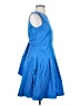 Sara Campbell 100% Polyester Solid Blue Cocktail Dress Size 0 - photo 4