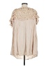 Kori America 100% Polyester Tan Short Sleeve Top Size M - photo 2