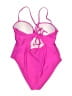 Unbranded Solid Pink One Piece Swimsuit Size XL - photo 2