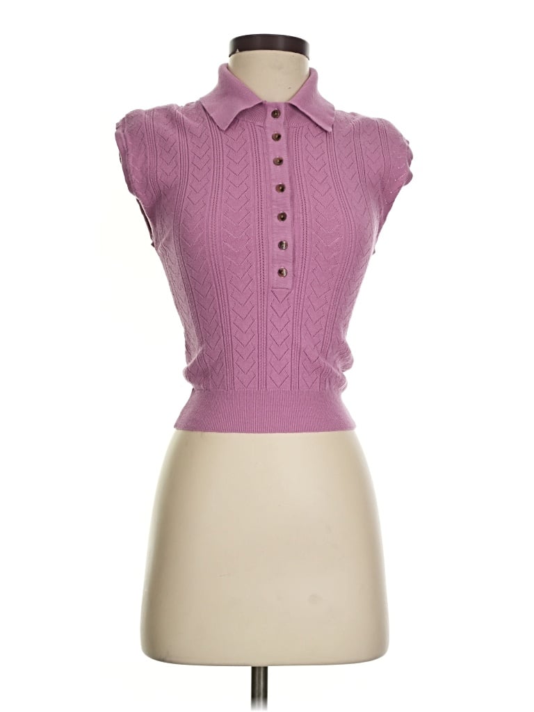 Pre-owned Heartloom Sweater Vest In Purple