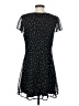 Aqua 100% Polyester Stars Black Cocktail Dress Size S - photo 2