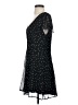 Aqua 100% Polyester Stars Black Cocktail Dress Size S - photo 5