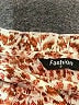 Fashion 100% Polyester Animal Print Orange Short Sleeve Blouse Size S - photo 7