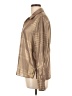 Dragonfly 100% Polyester Metallic Tan Long Sleeve Blouse Size L - photo 5