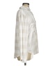 C&C California Checkered-gingham Ivory Long Sleeve Blouse Size M - photo 4