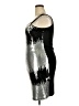 Maitai 100% Polyester Metallic Silver Cocktail Dress Size 2X - photo 5