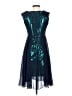 Reiss 100% Polyester Teal Cocktail Dress Size 2 - photo 2