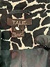 Talie 100% Polyester Animal Print Black Blazer Size M - photo 6