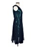 Reiss 100% Polyester Teal Cocktail Dress Size 2 - photo 4