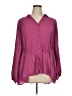 Torrid 100% Polyester Burgundy Long Sleeve Blouse Size 1X Plus (1) - photo 1