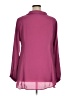 Torrid 100% Polyester Burgundy Long Sleeve Blouse Size 1X Plus (1) - photo 2