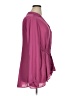 Torrid 100% Polyester Burgundy Long Sleeve Blouse Size 1X Plus (1) - photo 4