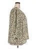 Zac & Rachel 100% Polyester Animal Print Ivory 3/4 Sleeve Blouse Size 2X - photo 4