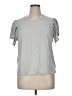 Express Gray Short Sleeve Top Size XL - photo 1