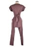 Express Solid Brown Jumpsuit Size S - photo 2