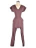 Express Solid Brown Jumpsuit Size S - photo 1